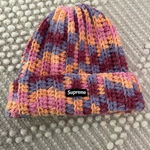 Authentic Supreme crochet beanie